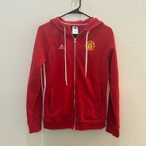 Adidas Manchester United Zip Up Hoodie Size Small